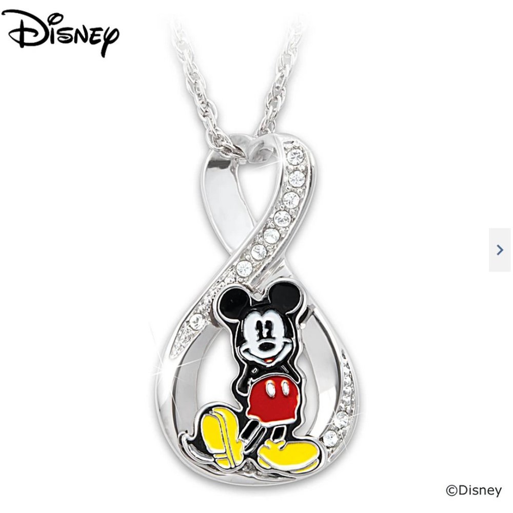 New! Disney Mickey Mouse Infinity Necklace